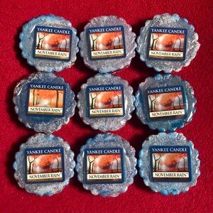 9- Blue November Rain Wax Tarts Yankee Candle RARE HTF